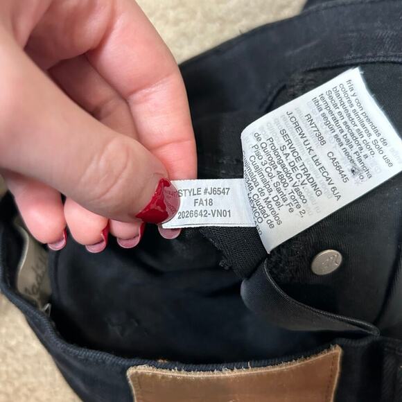 Madewell 9" High-Rise Skinny Jeans in Lunar Black Mid Rise Cotton Modal Size 25 - Picture 9 of 9